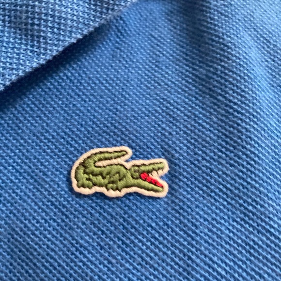 Boys Blue Lacoste Polo Shirt, size 6 - Picture 2 of 3
